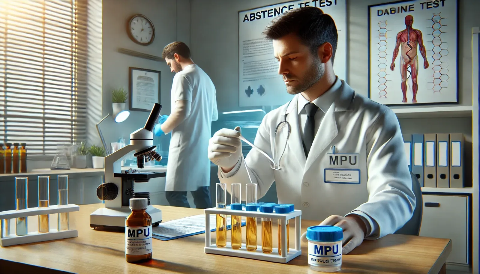 Laboranalyse von Urinproben für den Abstinenznachweis
